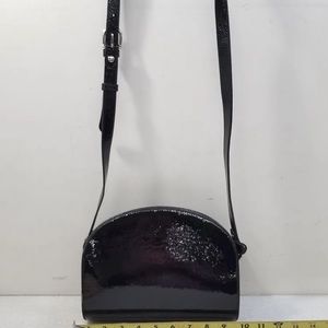 A.P.C. Black Patent Leather Crossbody Handbag used